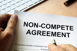 Non-compete agreement document for Illinois employment law